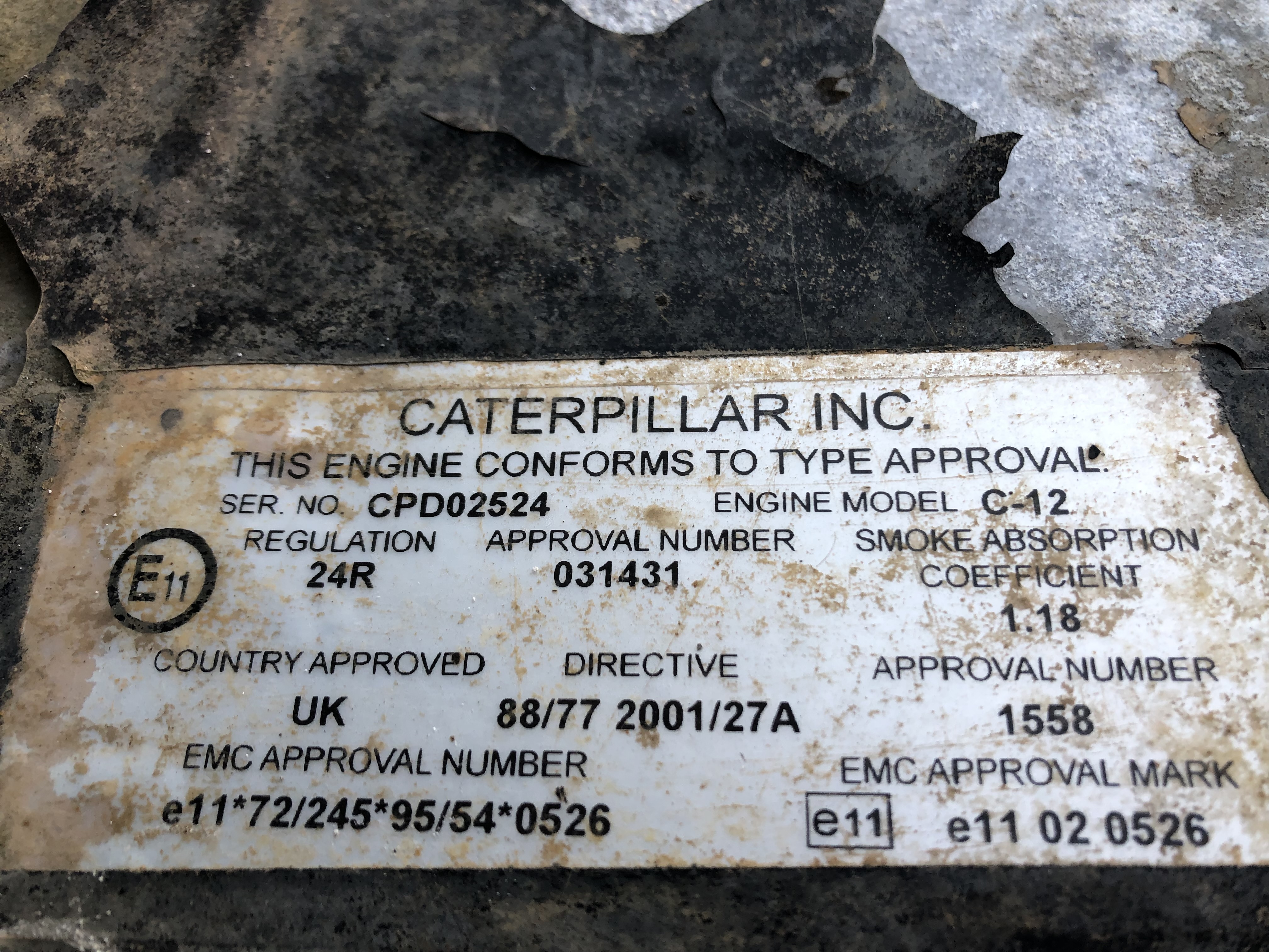 Cat 426 engine power pack 2005
