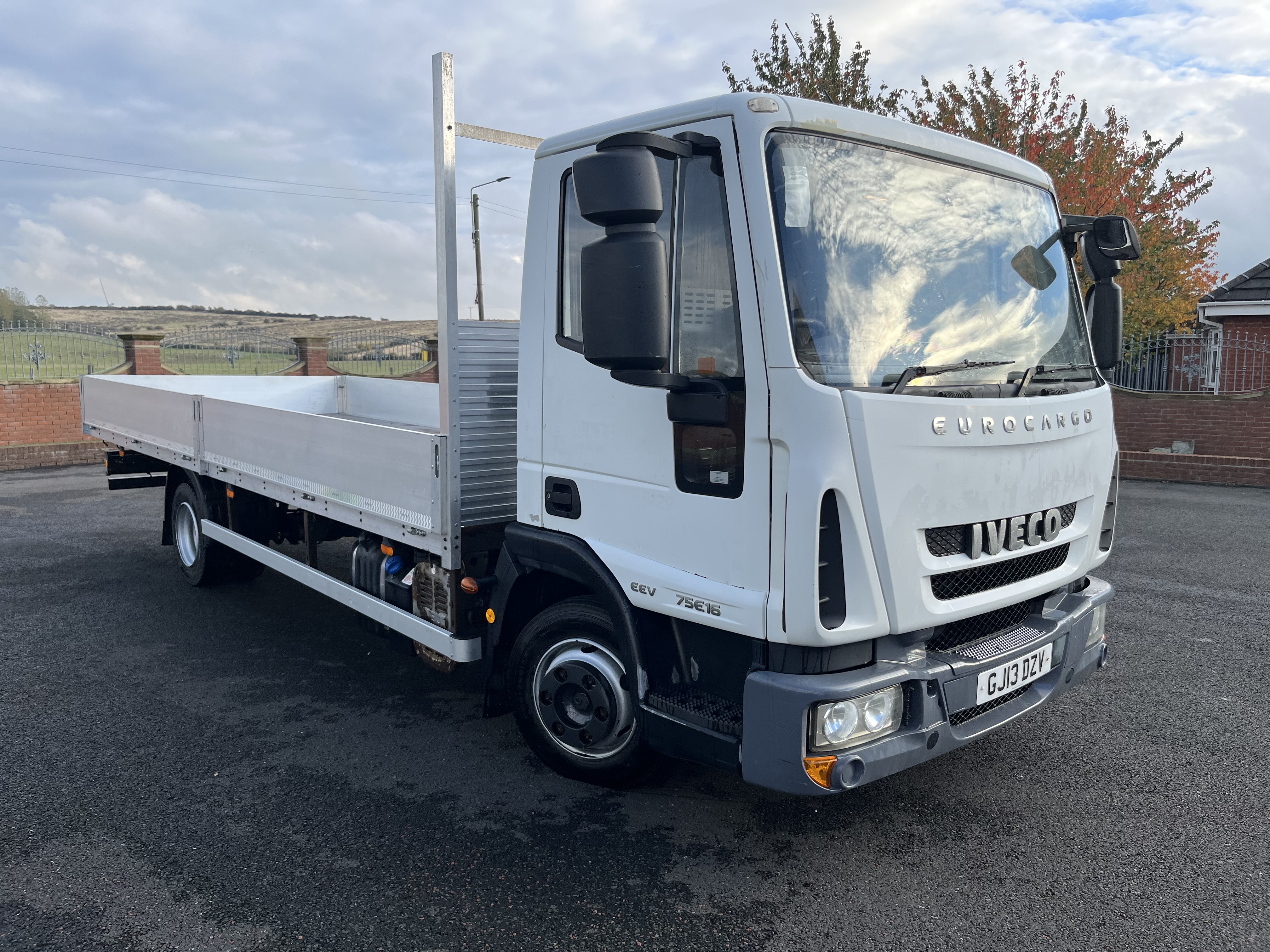 2013 IVECO 75E16 ALLOY DROP SIDE 