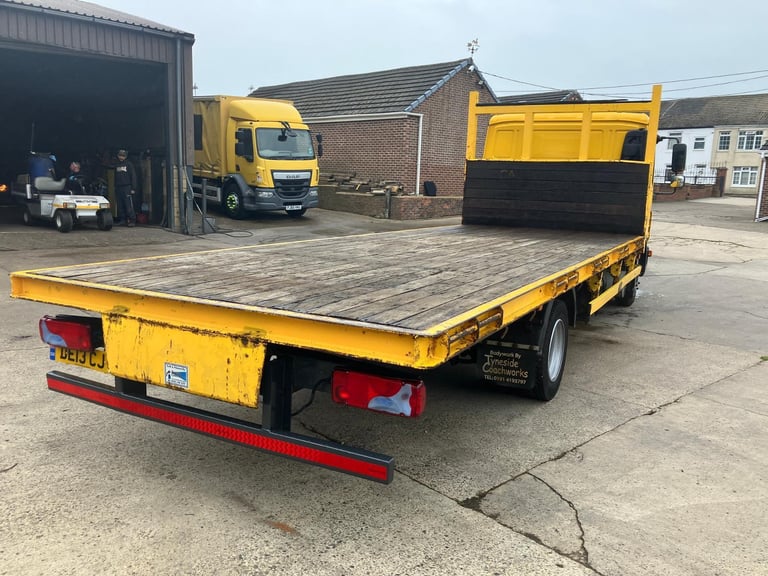 2013 MAN TGL 7.5 ton flatbed truck manual transmission