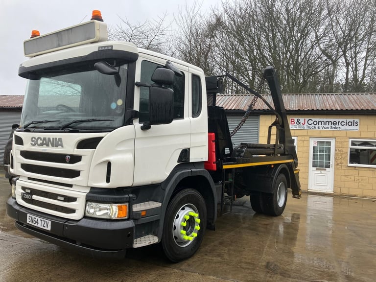 SCANIA P280 18 ton SKIP LOADER SKIP LORRY EURO 6 manual