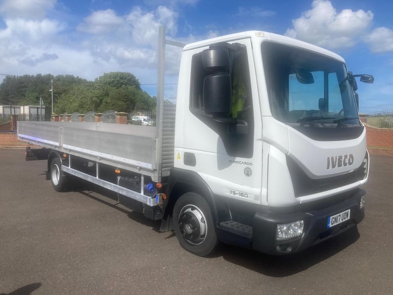 2017 IVECO EUROCARGO 75-160 euro 6 21ft ALLOY DROP SIDE TRUCK