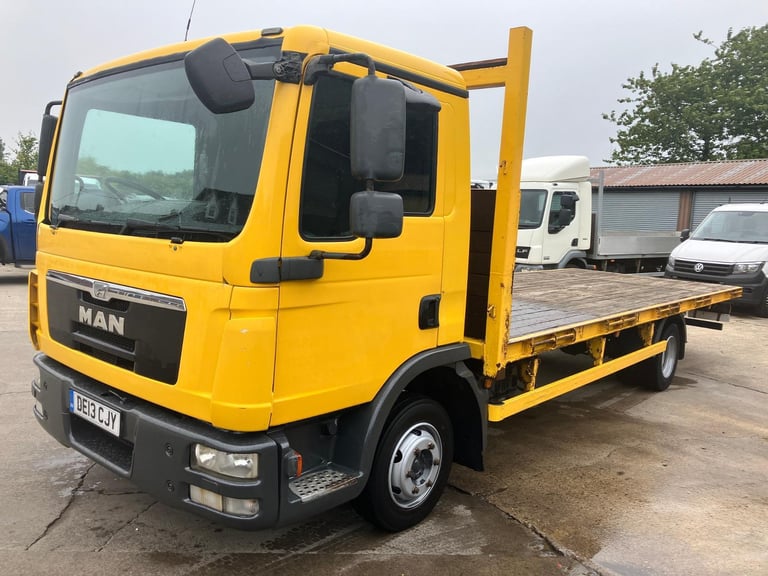 2013 MAN TGL 7.5 ton flatbed truck manual transmission