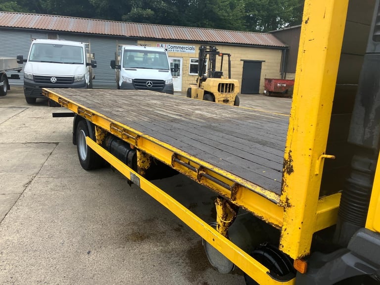 2013 MAN TGL 7.5 ton flatbed truck manual transmission